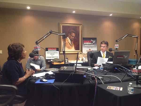 Frank Mottek interviews Congresswoman Maxine Waters 2013OnYourCornerSouthLA